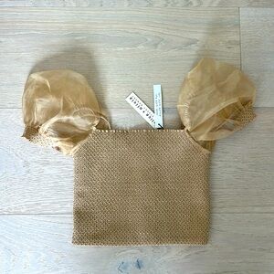 Alice + Olivia crop top small, NWT